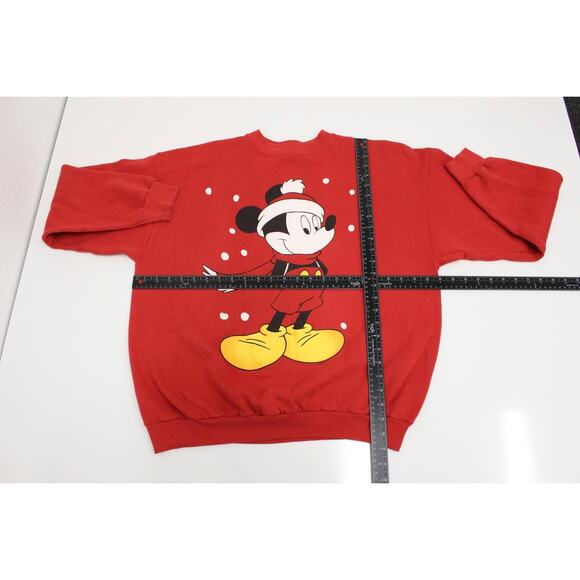 Vintage Mickey Mouse Winter Christmas Sweatshirt XL - Picture 6 of 8